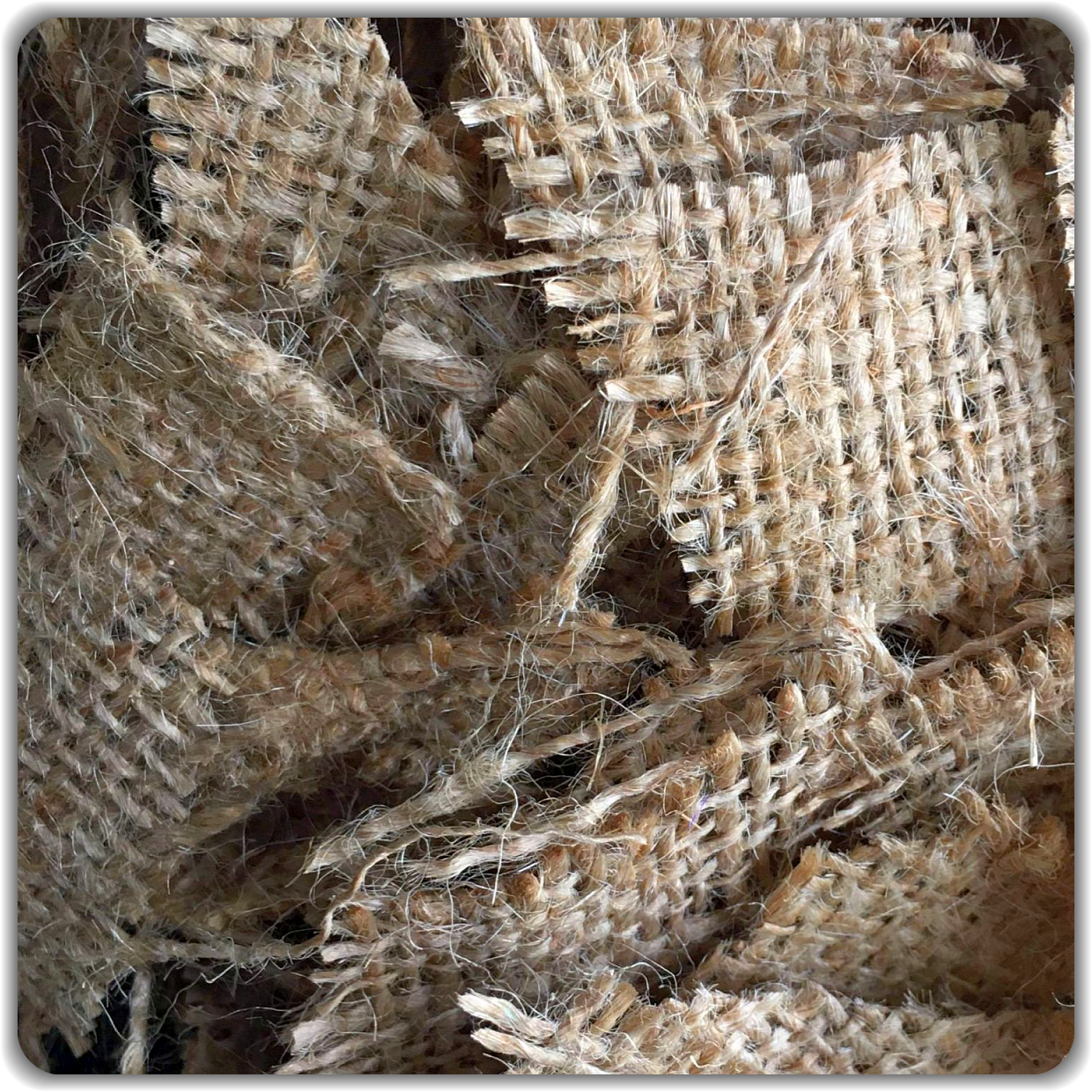 Jute Häcksel - voll biologisch abbaubar