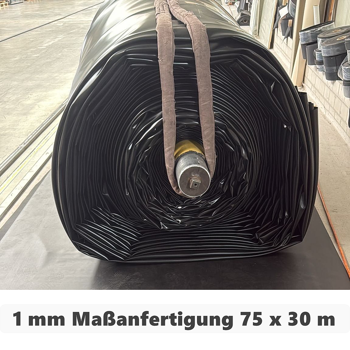 Teichfolie Reißfest-PVC 1 mm - signalschwarz
